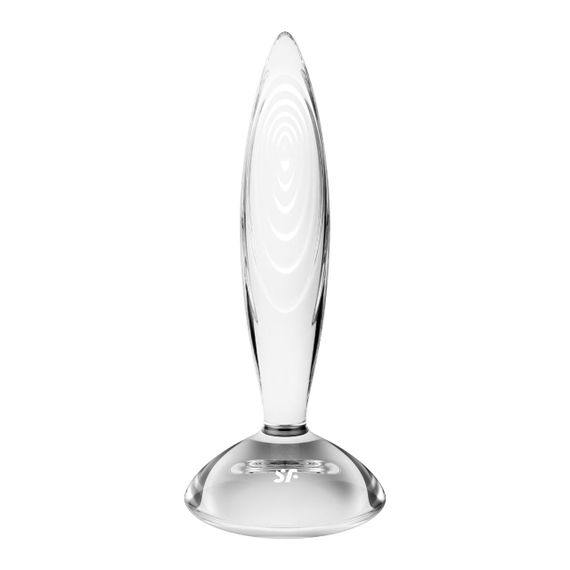 Скляна анальна пробка Satisfyer Sparkling Crystal, дуже міцна, термостійка Sex Aura | Зображення 1
