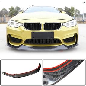 Накладка на передній бампер Lip V7 (для F82/F83, Карбон) для BMW 4 серія F-32 2012-2020 рр