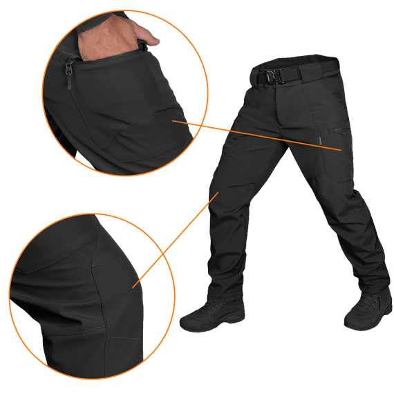 Штани SoftShell 2.0 Black (6584), XXXL | Зображення 3