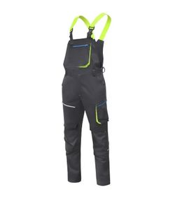 Напівкомбінезон робочий Hoegert REETZ HT5K824-M 58% бавовна, 40% поліестер, 2% еластан чорний, M (50)
