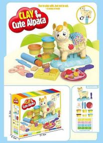 Набор теста для лепки 6 баночек с формочками Альпака Cute Alpaca