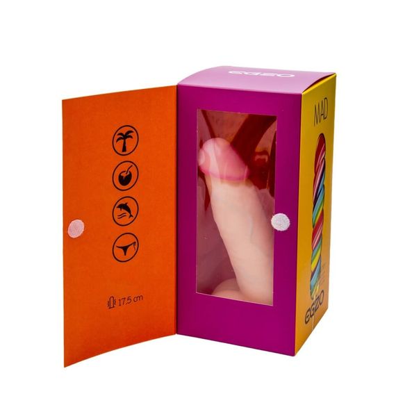 Вибратор реалистичный EGZO MAD Ciberskin Furious Lover на батарейках sexstyle | Зображення 4