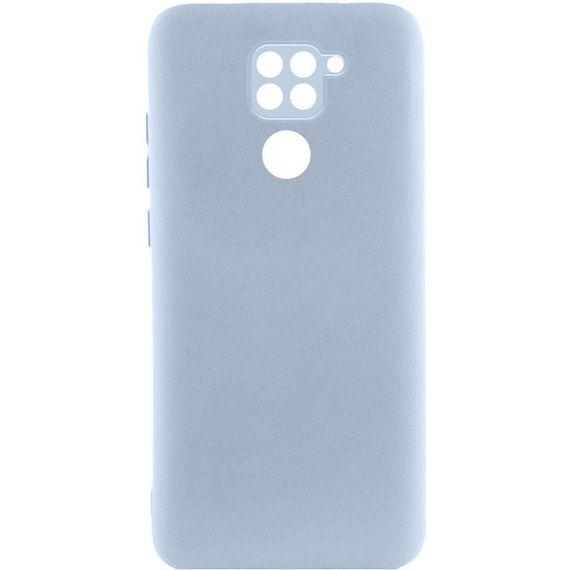 Чохол TPU GETMAN Liquid Silk Full Camera для Xiaomi Redmi Note 9 / Redmi 10X Блакитний / Lilac Blue
