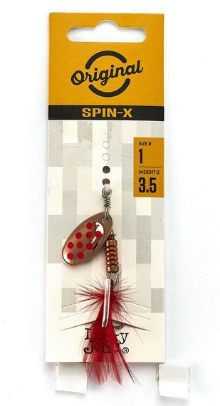 Блесна вращ. Lucky John Лаки Джон SPIN X ROUND 01 3,5г CR | Зображення 1