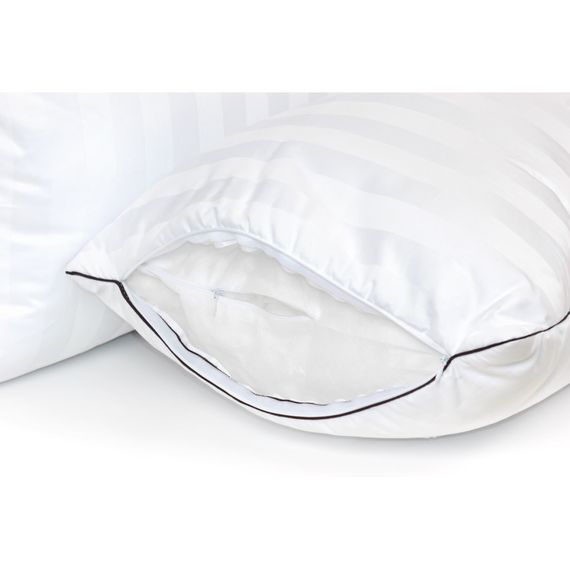 Подушка MirSon шовкова Hand Made Royal Pearl Natural 942 низька 40x60 (2200000557582) | Зображення 3