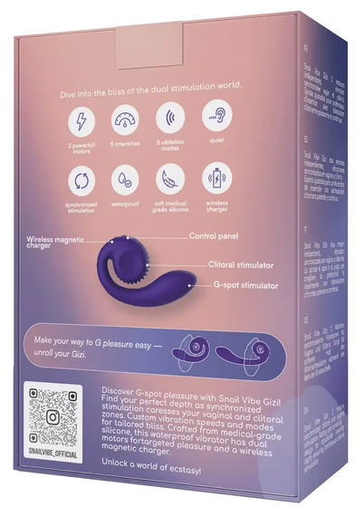 Вибратор для точки G ORION Snail Vibe Gizi, фиолетовый Sex Aura | Зображення 4