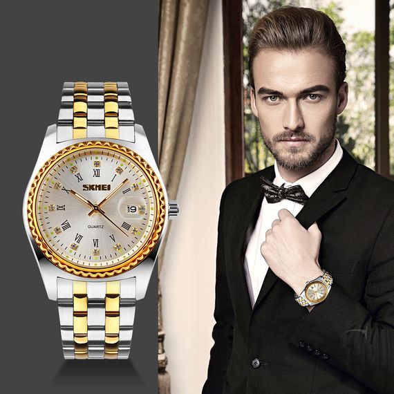 Skmei 9098SI-B Silver Men | Зображення 4
