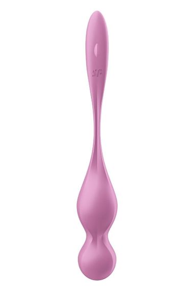 Смарт-шарики Кегеля Satisfyer Love Birds 1 с вибрацией, розовые sexstyle | Зображення 1