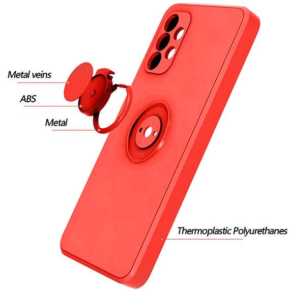 Чохол TPU Candy Ring Full Camera для Samsung Galaxy A72 4G / A72 5G | Зображення 1