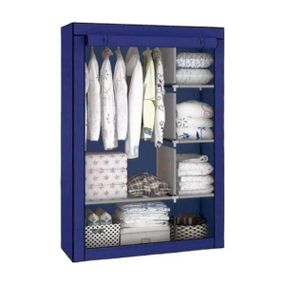 Шафа для одягу тканинна Storage Wardrobe 28105 Синій