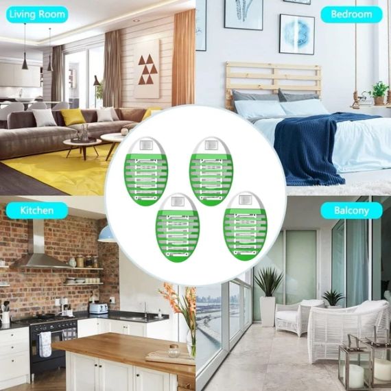 Ловушка для насекомых Mosquitoes FlyKiller UVLight Green (4 шт) | Зображення 3