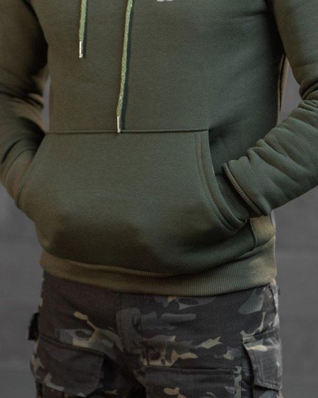 Худи CELEO на флисе  Вірний завжди олива ВТ7991 | Зображення 5