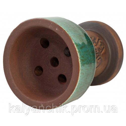 Чаша для кальяну Gusto Bowls Rook Glaze Green | Зображення 1
