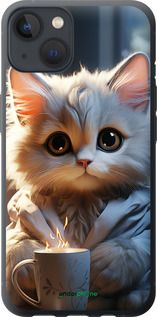 Чохол на iPhone 13 Білий кіт "5646u-2374-2448"