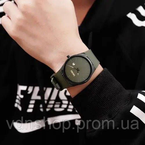 Годинники чоловічі в строгому стилі SKMEI, Стильні чорні чоловічі наручні годинники WR-77 | Зображення 4