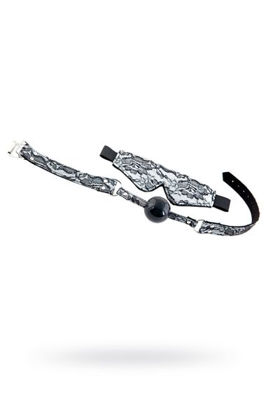 Кружевной набор Toyfa Marcus (маска и кляп), серебристый sexstyle