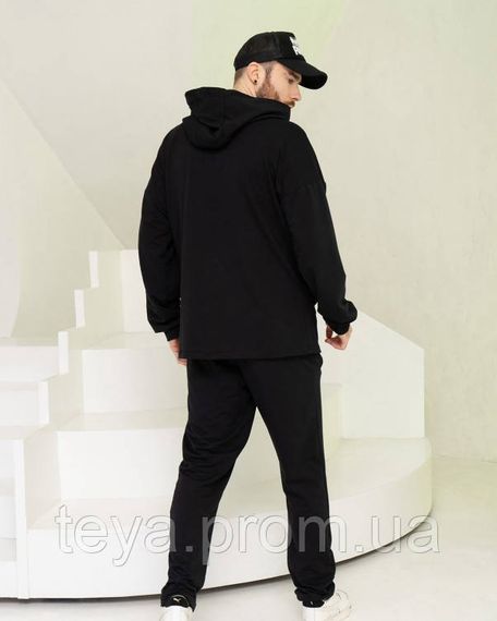 Спортивний костюм колір чорний розміри L, 3XL, S, M, XXL, XL FI_009543 | Зображення 2