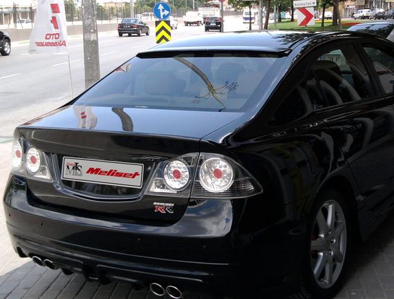 Спойлер на скло (під фарбування) для Honda Civic Sedan IX 2011-2016 рр | Зображення 3