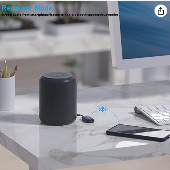 Bluetooth 5.3 приймач-передавач YMOO B06T2 (TX / RX, aptX-LL, aptX-HD) | Зображення 2