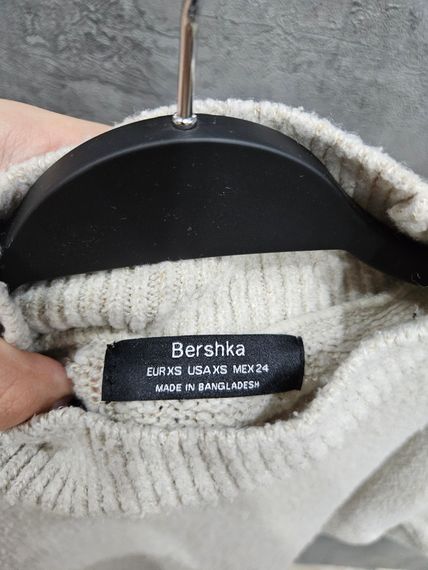 Теплий светр джемпер під горло бежевий беж | Зображення 4