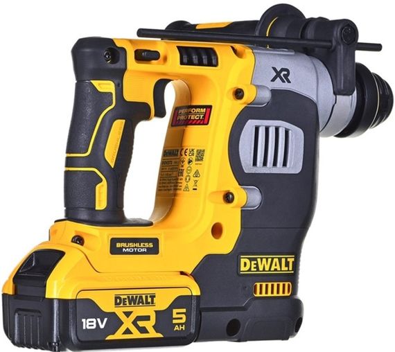 Перфоратор акумуляторний безщітковий DeWALT SDS-Plus з АКБ та ЗП DCH273P2T | Зображення 5