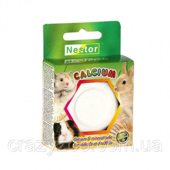 Минеральный камень для грызунов Nestor Calcium 55 г 0202/OGW