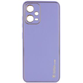 Шкіряний чохол Xshield для Xiaomi Poco X5 5G / Redmi Note 12 5G Бузковий / Dasheen