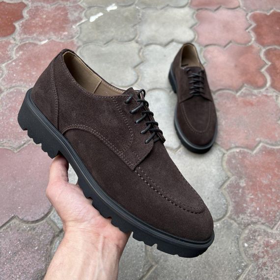 Стильні замшеві туфлі 44 розмір