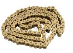 Цепь трансмиссии  мото 428-128H Zongshen ZS125/150GY, ЯВА,  МУРАВЕЙ (GOLD)
