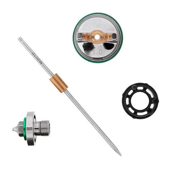 Комплект форсунки 1,0 мм для фарбопульта HVLP II міні PT-0128 INTERTOOL PT-2106