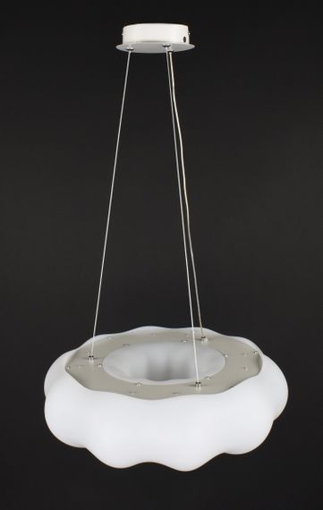 Люстра світлодіодна підвісна LED світильник для квартири на стелю лед 27944 Білий 35-150х45х45 см. | Зображення 5