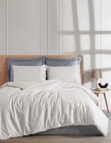 Постельное белье Turkiz Ranforse Prima 200 х 220 см Mauro Grey