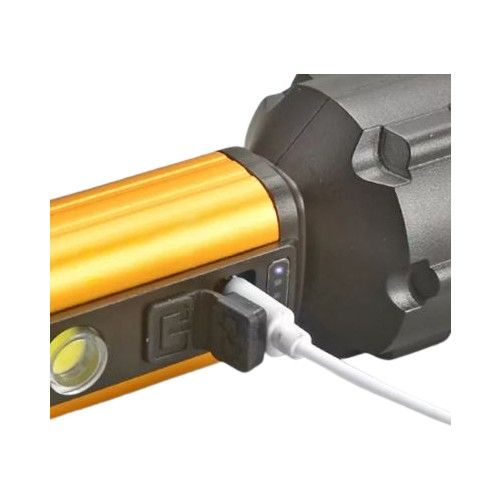 Фонарь аккумуляторный ручной Gold Silver GS-220 9343 5 Вт золотистый | Зображення 2