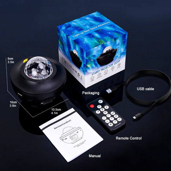 Проєктор зоряного неба Галактика з пультом і колонкою Bluetooth AND 991 Зірковий проєктор-нічник | Зображення 7
