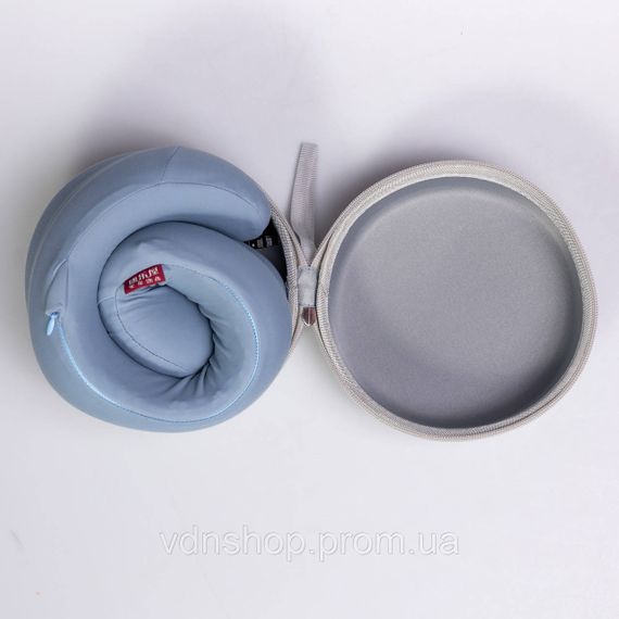 Подушка для шеи U-образная с кейсом для хранения голубой HP-56-21 | Зображення 4