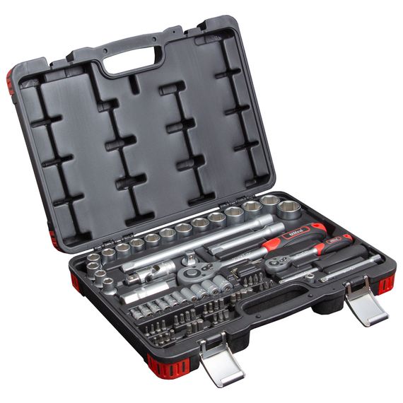 Набір насадок торцевих і біт Ultra 1/4", 1/2" 72 шт CrV Taiwan (6003112) | Зображення 3