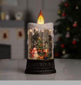 Новорічний нічник Свічка зі сніговиком XPRO WDL-23016B 24,5 см (47700-10087_818)