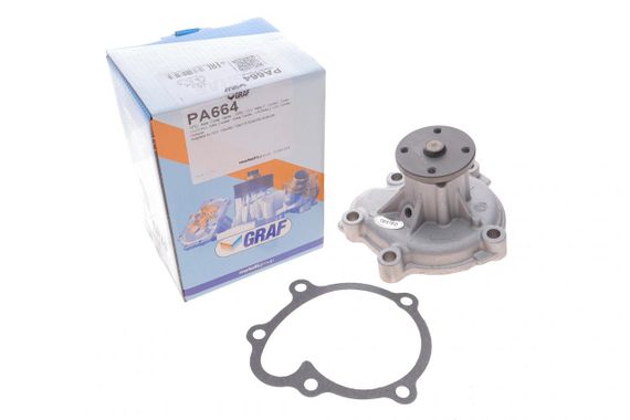 Помпа воды Opel Astra F G 1.7TDS DTI 92-00 Corsa B Combo 1.7D 94-01 R B 7 лоп d центр.шкива=26mm  PA664 | Зображення 1