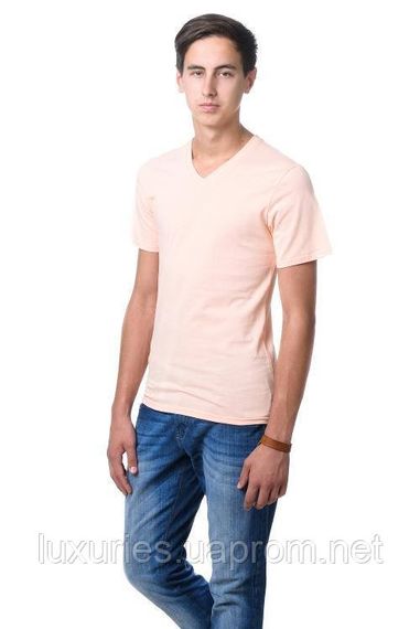 Футболка мужская с круглым вырезом Голубой, M