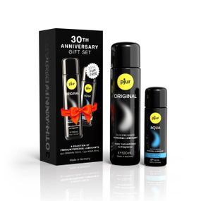 Ювілейний набір лубрикантів pjur 30th Anniversary Gift Set: Original 100 мл та Aqua 30 мл Sex Aura