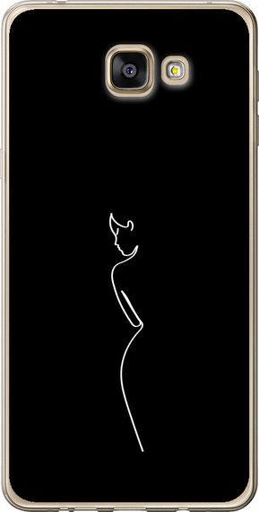 Чехол на Samsung Galaxy A9 Pro Силуэт1 "4590u-724-17620"