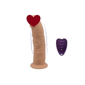 Вібратор реалістичний Silexd з присоскою та пультом управління, 17.5 см sexstyle