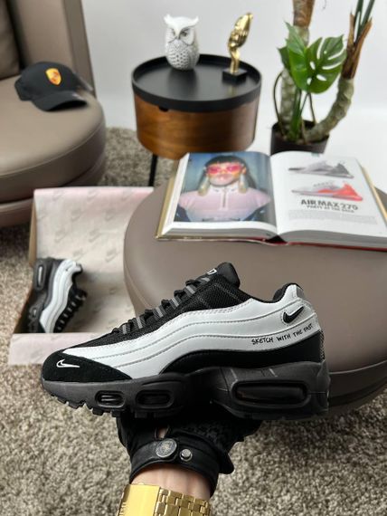 Жіночі кросівки Air Max 95 White Black , В'єтнам | Зображення 4