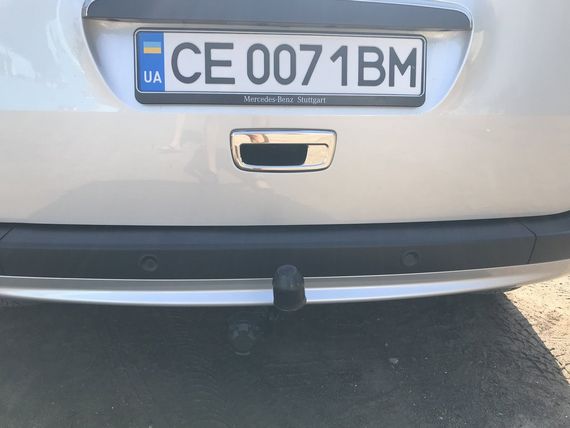Накладка на задню ручку (нерж.) Carmos - Турецька сталь для Mercedes Citan 2013-2024 рр | Зображення 4
