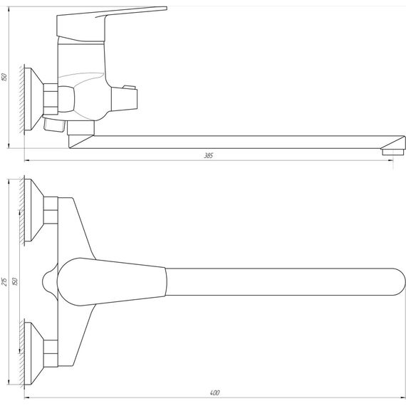 Змішувач для ванни DOMINO BLITZ DBC-208 | Зображення 1