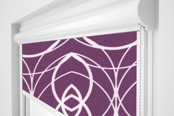 Рулонная штора Rolets Геометрия 2-52811-425 42.5x170 см закрытого типа Фиолетовая