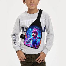 Сумка через плече дитяча Супер Маріо 29х17 см сумка слінг для хлопчика (02179)