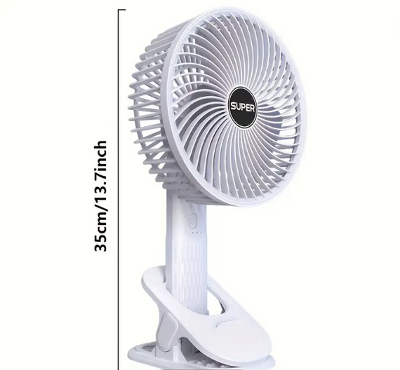 Маленький вентилятор із підставкою під телефон Затискач для стола Бездротовий вентилятор   знижка | Зображення 2
