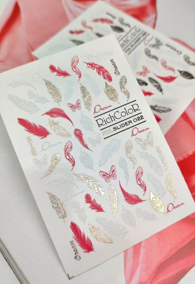 Фольгований слайдер RichColor 022 на водяній основі (6.5x9.5см) | Зображення 1