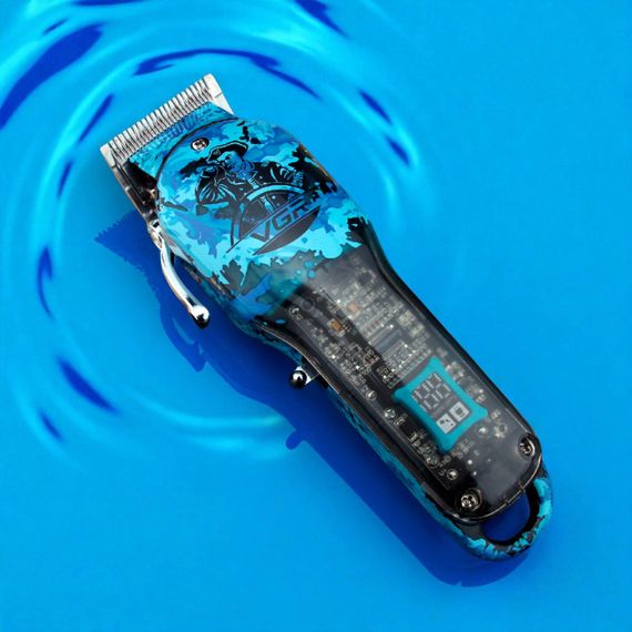 Акумуляторна стрижна машинка VGR V-886C Green з LED-дисплеєм, 9000RPM (47868-V-886C_989) | Зображення 3